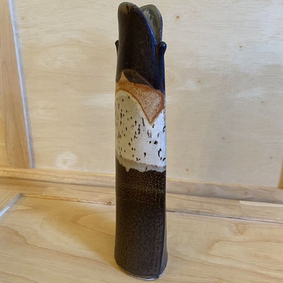 Vintage Robert Parrott Mid-Century Modern Signed Studio Art Pottery Ceramic Vase - Picture 6 of 11